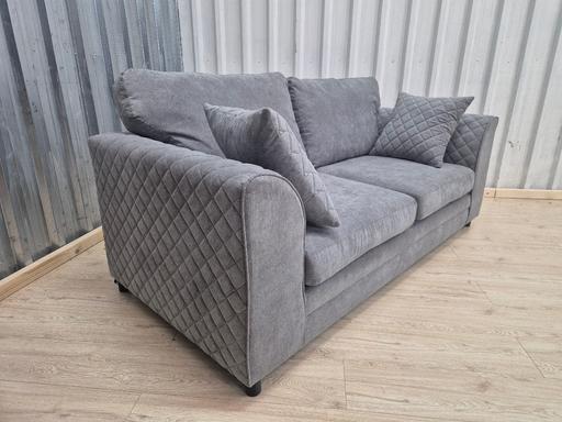 Buy & Sell Cheslyn Hay South Staffordshire - Photos for Grey Chenille 3 Seater