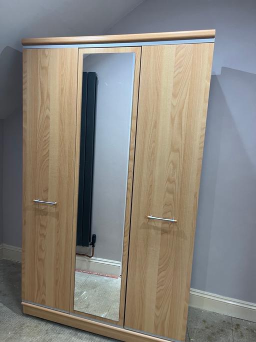 Buy & Sell Farcet Huntingdonshire - Photos for Double wardrobe with mirror