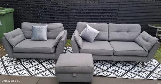 Buy & Sell Wednesfield Wolverhampton - Photos for Grey DFS French Connection Sofas..3&1