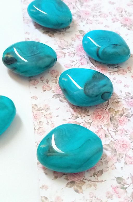 courses Kingsham Chichester - Photos for 32mm Large Sea Turquoise Green Lucite Resin B