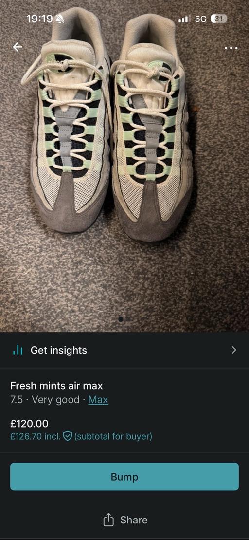 Buy & Sell Palacefields Halton - Photos for Fresh Mint 95s