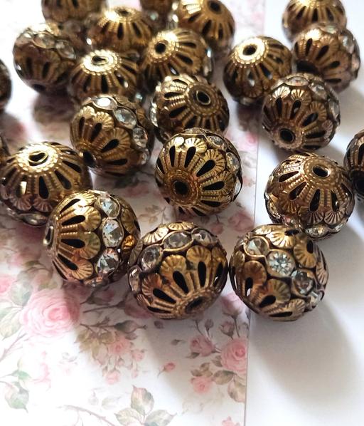 Buy & Sell Kingsham Chichester - Photos for Vintage Gold Brass Beads Crystal Gems FREE