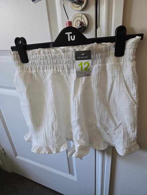 Buy & Sell Rowley Regis Sandwell - Photos for Primark white shorts - uk12 bnwt