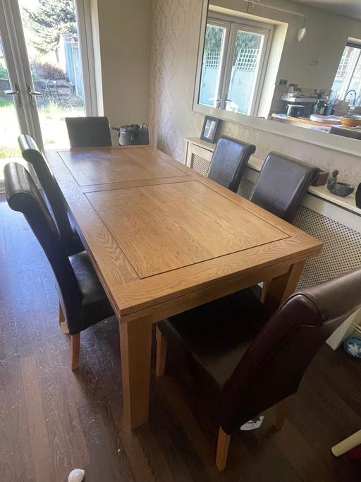 Buy & Sell Great Barr Birmingham - Photos for Oak furniture land dining table with 6 chairs
