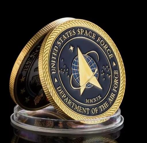 Buy & Sell Heaton Mersey Stockport - Photos for United States Space Force gold coin