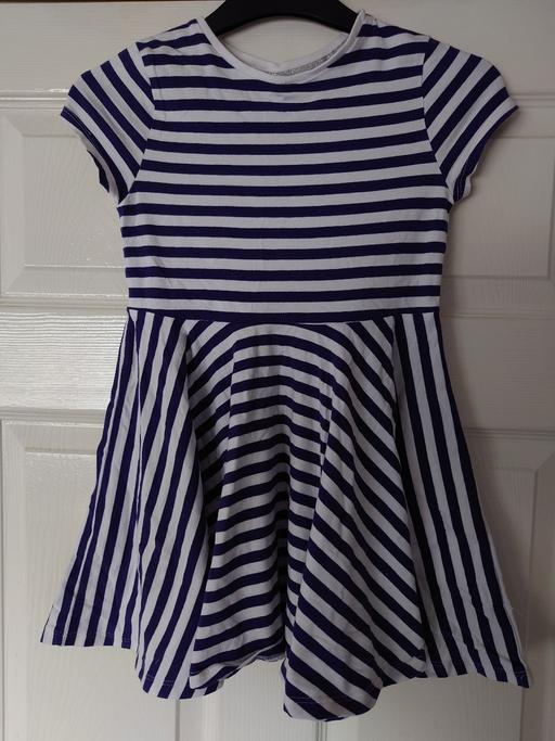 Buy & Sell Woodthorpe Charnwood - Photos for Girls navy/white stripey dress size 6-7 years