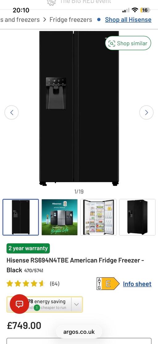 Buy & Sell Croxteth Liverpool - Photos for Large American fridge freezer