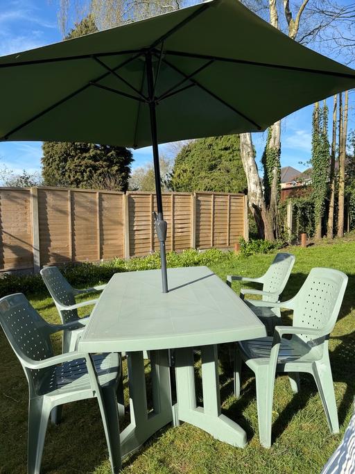 Buy & Sell Four Oaks Birmingham - Photos for Table , chairs and umbrella