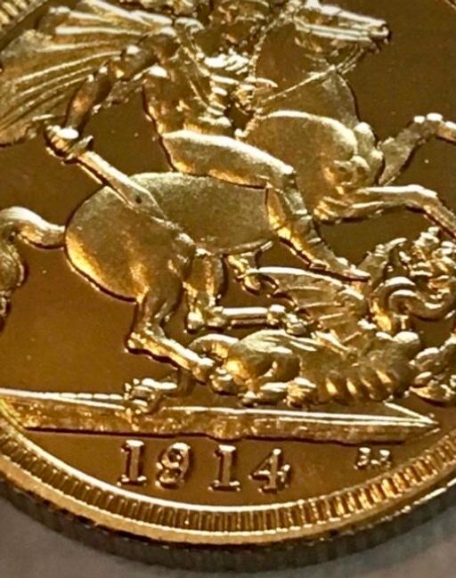 Buy & Sell Didsbury Manchester - Photos for 1914 Sovereign coin plated Gold