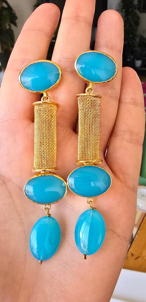 Buy & Sell Cobham Elmbridge - Photos for Avant-Garde Gold-Tone Mesh Dangle Earrings wi