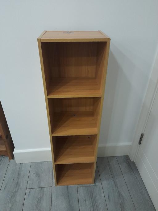 Buy & Sell East Grinstead Mid Sussex - Photos for Narrow Wooden Shelf Unit – 4 Tier Storage – S