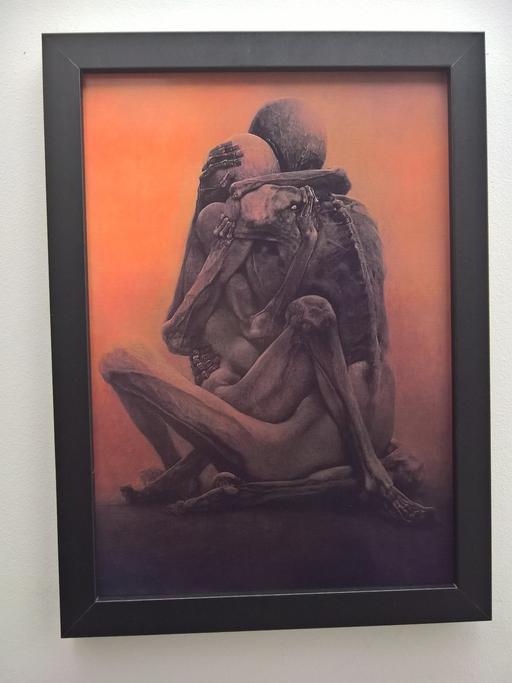 Buy & Sell - Photos for Abstract Embrace wallposter A4 framed