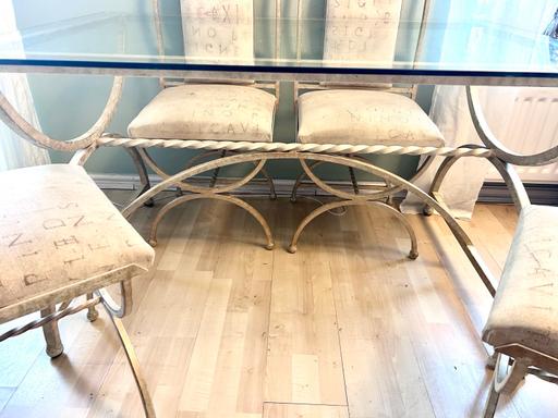 Buy & Sell Wolviston Stockton-on-Tees - Photos for dining table & glass top with 4x chairs
