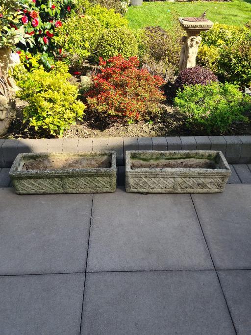 Buy & Sell Halesowen Dudley - Photos for 2 x heavy stone planters