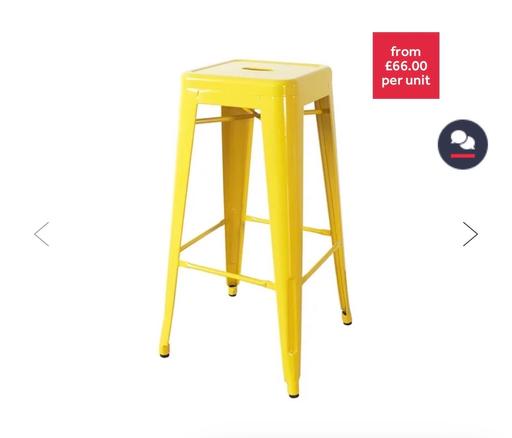 Buy & Sell Blackrod Bolton - Photos for Yellow metal breakfast bar stools