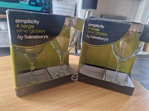 Buy & Sell Scholes Rotherham - Photos for New 7 wine glasses, Sainsburys