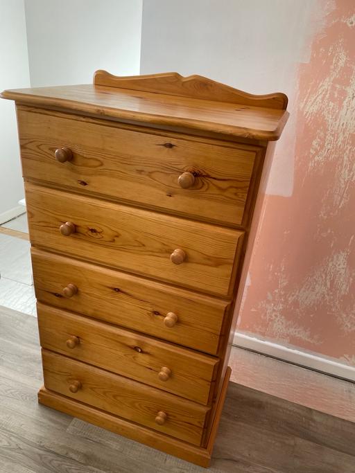 Buy & Sell Hurst Green Dudley - Photos for Pine 5 drawer cabinet