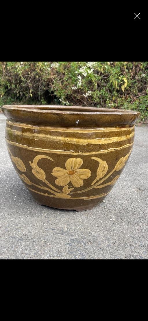 Buy & Sell Aveley Thurrock - Essex - Photos for Large ceramic glazed plant pot