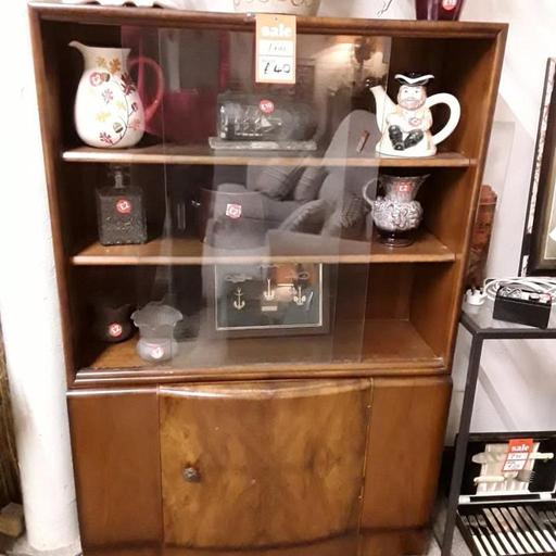 Buy & Sell Saint Pauls Trading Estate Tameside - Photos for Vintage walnut veneer glass fronted cabinet