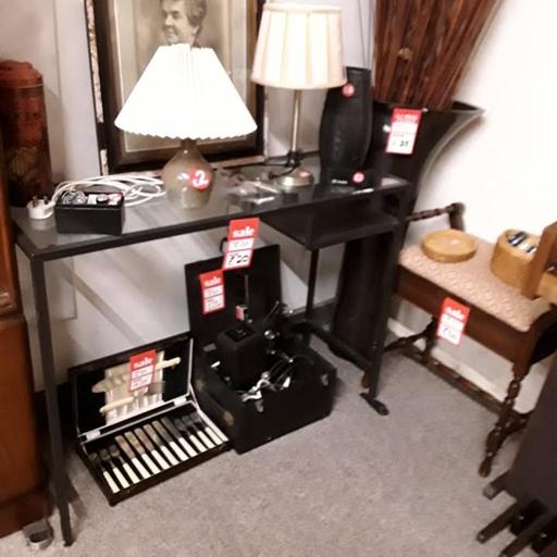 Buy & Sell Saint Pauls Trading Estate Tameside - Photos for Black framed console table & glass top