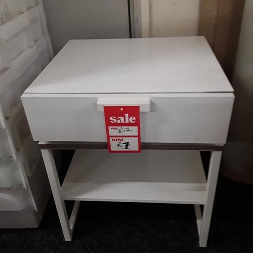 Buy & Sell Saint Pauls Trading Estate Tameside - Photos for White single drawer bedside cabinet