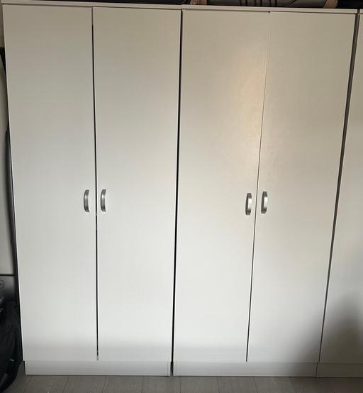 Buy & Sell Strawberry Hill Central London - Photos for 2 Double Wardrobes- Matt Finish white