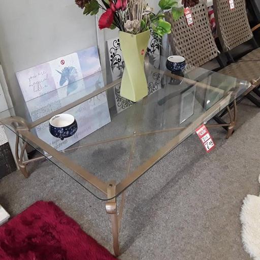 Buy & Sell Saint Pauls Trading Estate Tameside - Photos for Large glass brown metal coffee table