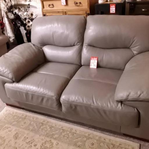 Buy & Sell Saint Pauls Trading Estate Tameside - Photos for Modern DFS grey leather 2-seater sofa