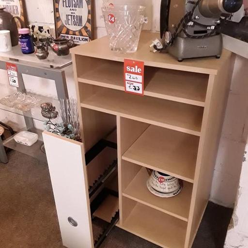 Buy & Sell Saint Pauls Trading Estate Tameside - Photos for Light wood-effect CD rack open shelf unit