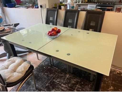 Buy & Sell Piccotts End Dacorum - Photos for 8 seater glass dining table with 6 chairs