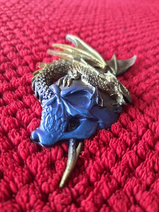 Buy & Sell Rubery Birmingham - Photos for Dragon and skull flat plaque