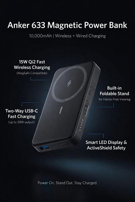 Buy & Sell Plumstead South East London - Photos for Anker 633 Magnetic Power Bank - 10,000 mAh