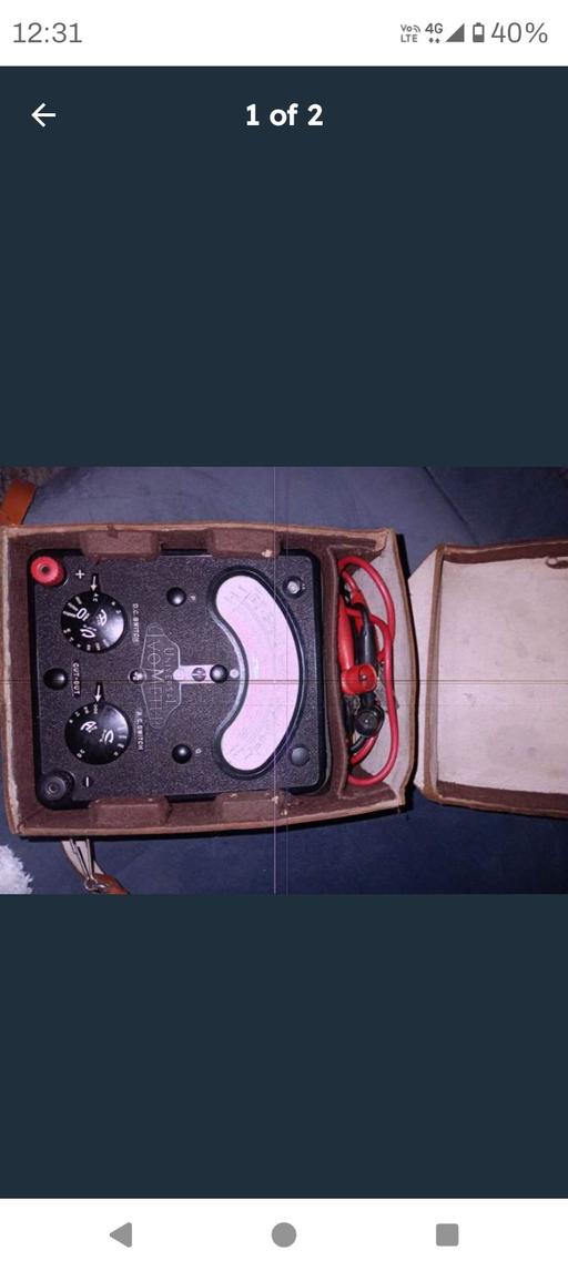 Vehicles Watford Town Centre Watford - Photos for Vintage WE-METER Multimeter in Box with Leads