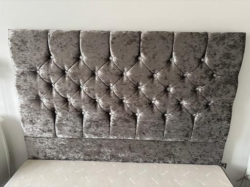 Buy & Sell Kiveton Park Rotherham - Photos for Crushed velvet king size bed with headboard