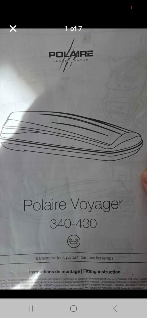 Vehicles Claybrooke Magna Harborough - Photos for polaire voyager 340 roof box