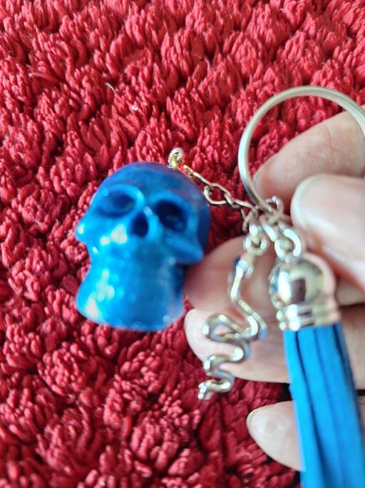 Buy & Sell Rubery Birmingham - Photos for Blue skull keyring with matching blue tassle