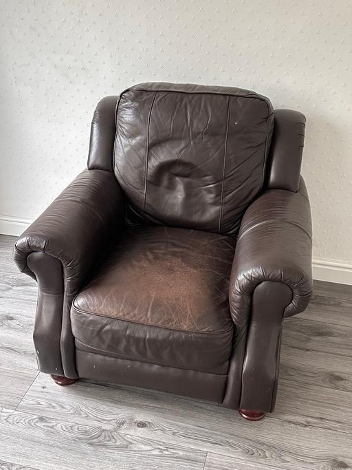 Buy & Sell Bedworth Nuneaton and Bedworth - Photos for Brown leather armchair