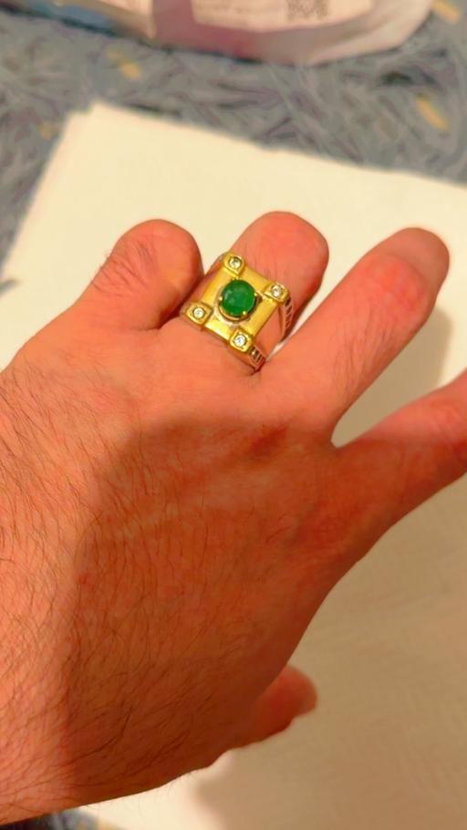 Buy & Sell Chipping East Hertfordshire - Photos for Silver ring with emrald stone