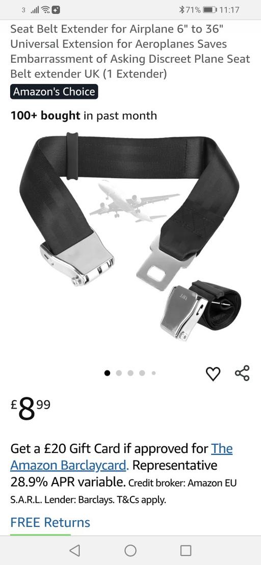 Buy & Sell Heath Town Wolverhampton - Photos for New seatbelt extension for aeroplane