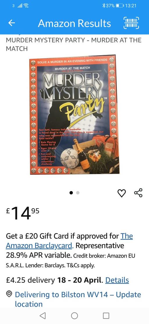 Buy & Sell Heath Town Wolverhampton - Photos for New murder mystery party game