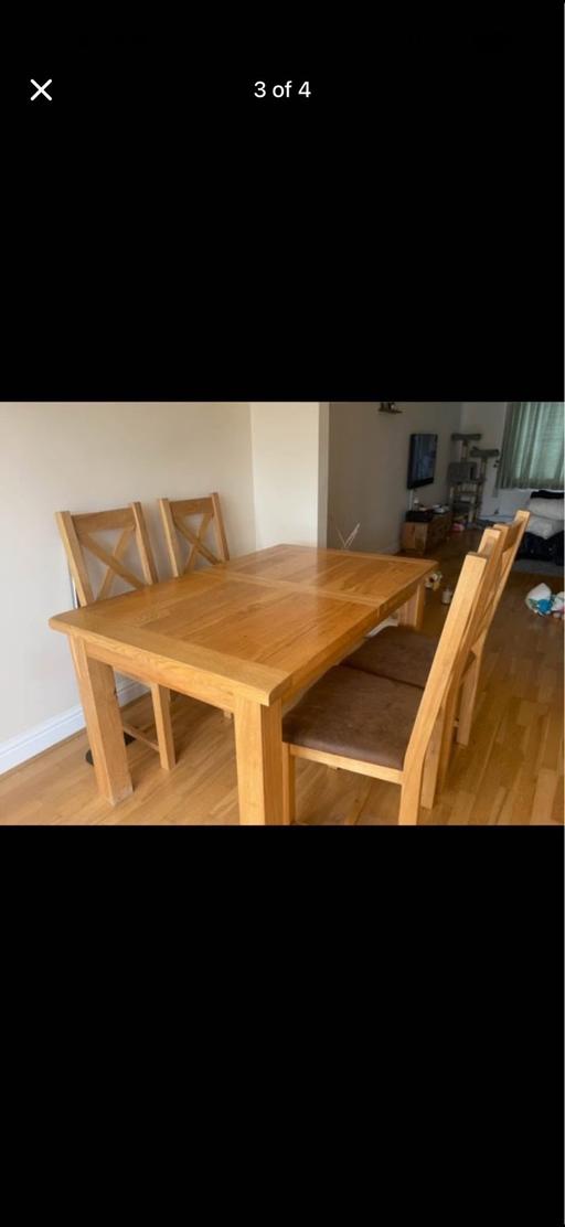 Buy & Sell Ringmer Lewes - Photos for Solid Oak - Extendable -Dining Table + Chairs