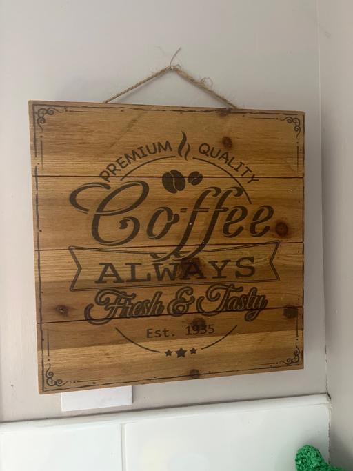 Buy & Sell Cadeby Doncaster - Photos for Solid wood coffee plaque