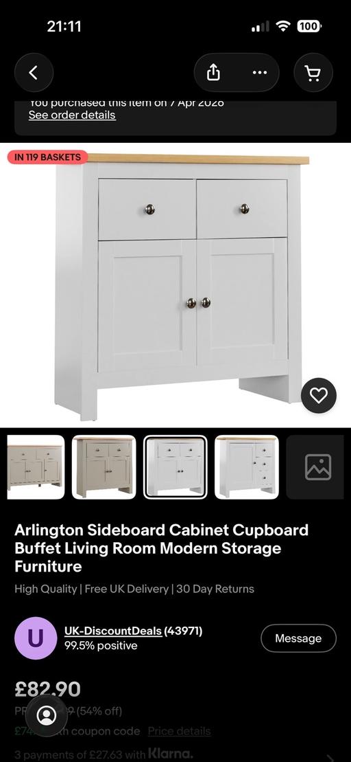 Buy & Sell London Luton Airport Luton - Photos for 2 sideboard/cabinets with drawers