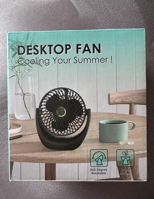 Buy & Sell Minworth Trade Park Birmingham - Photos for Desk Top Rechargeable Fan White New Compact