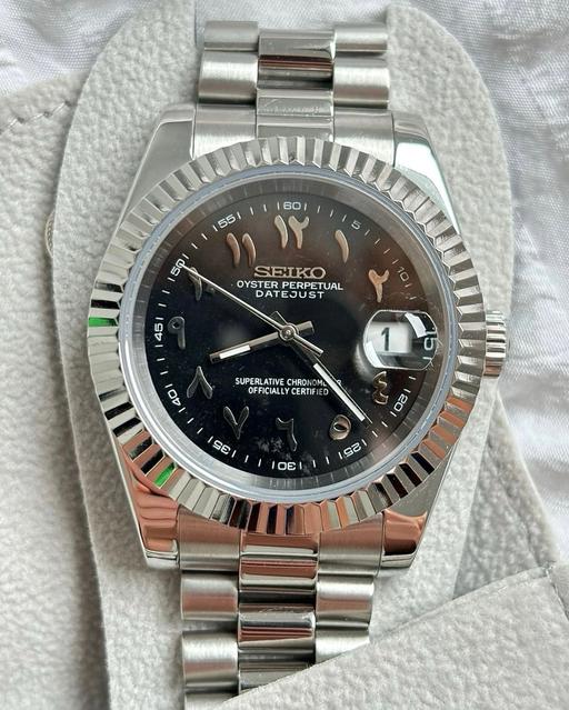 Buy & Sell Burnage Manchester - Photos for Seiko Obsidian Black | Arabic Dial Watch