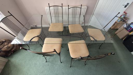 Buy & Sell Great Barr Sandwell - Photos for Stylish Modern Large Glass Table & Chairs