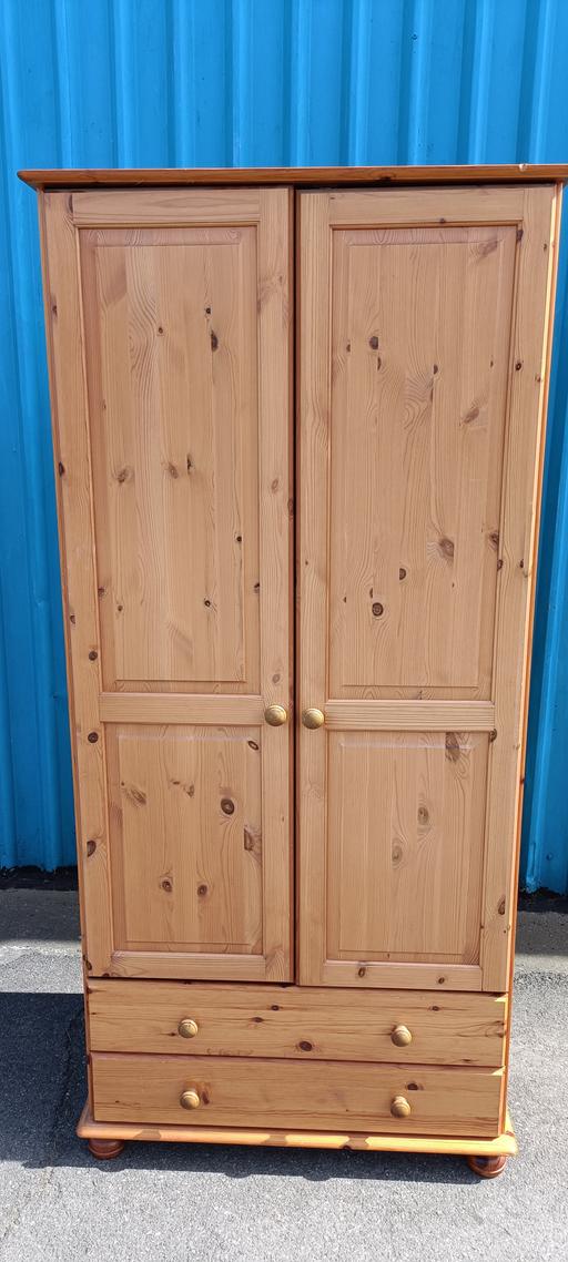 Buy & Sell Cheslyn Hay South Staffordshire - Photos for Pine Double Wardrobe with Drawers