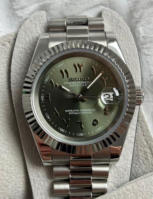 Buy & Sell Burnage Manchester - Photos for Seiko Olive Green | Arabic Dial Watch