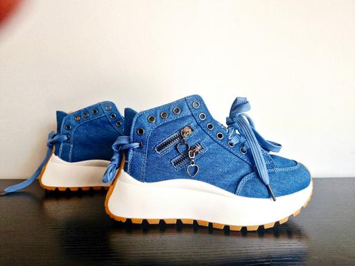 Buy & Sell Leicester Leicester - Photos for New, platform denim trainers
