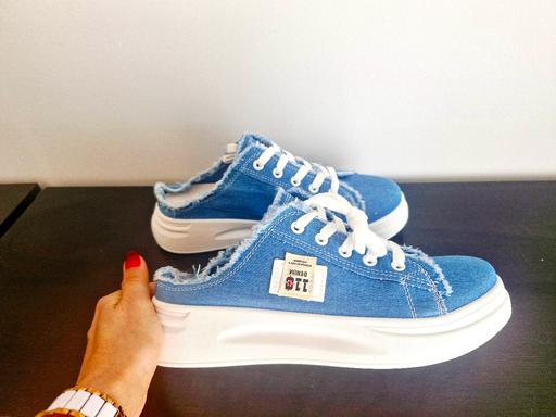 Buy & Sell Braunstone Leicester - Photos for New, denim sneakers/slippers